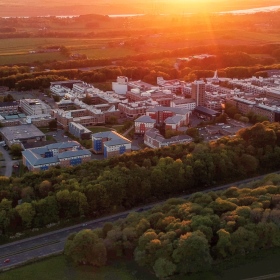 Ariel view of Lancaster University 